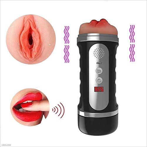 Lqtiantian Smart Heating Handsfree Auto Suck Oral-Cup Induced Deep Throat Sucking Stimulation Toy for Men and Male