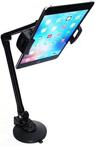 LapWorks Armbot Jr 2.0 iPad mini, iPad Air &amp; Tablet 18" Arm with Super Strong Suction Mount &amp; C-Clamp mounts for Easy and Relaxed Viewing
