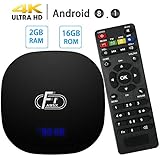 Android 8.1 TV Box, Dolamee 2GB RAM 16GB ROM TV Box Amlogic Quad Core Streaming Media Player with LED Display Support 4K 3D 2.4G WiFi for Home Entertainment