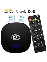 Dolamee   Caja de televisión con mando a distancia para Android 7.1 TV, 1 G RAM 8 G ROM S905W Quard core 64bit Bluetooth 4.0 WiFi 2,4 GHz Ethernet HDMI HD 4K Media Player