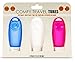 COMFY TRAVEL Silicone Bottles Set of 3 x 3 oz., Quality BPA Free Silicone, Leak Proof, Squeezable, Easy Clean & Refill, TSA Approved, Perfect Tubes Set for Toiletry Kits, Carry-on Luggage