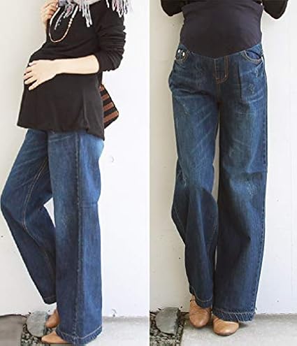 Amazon Milk Tea マタニティパンツ ビューティデニムワイドパンツ Xl