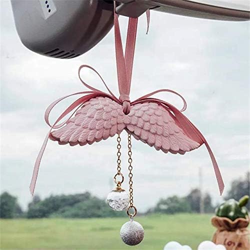 Angel's wings car aromatherapy outlet, car air freshener hanging- great gift idea (Pink) - Image 3