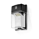 Hyperikon 30W LED Wall Pack Outdoor Light Clear Cover Photocell Included, 5000K (Crystal White Glow), 150W HPS/HID Equivalent, 3300 Lumens, IP 66 Weatherproof Led Security Area Lighting, UL