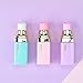 Chris.W 3Pcs Novelty Artificial Lipstick Shaped Fine Line Correction Tape, Office School Supplies, Students Kids Gift Stationery (Purple/Pink/Blue)