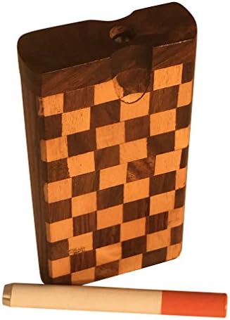#D6 NEW HANDCRAFTED HANDMADE 4" WOOD BOX WITH EXTRAS~SEE OUR OTHER ITEMS ALSO