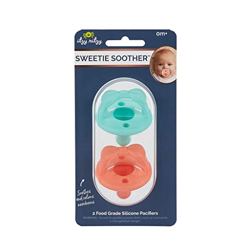 Itzy Ritzy Sweetie Soother Pacifier Set of 2 Silicone Newborn
