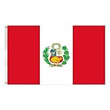 GSYLPFT Peru Flags for Outside 3x5 Peruvian Flag