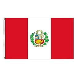 GSYLPFT Peru Flags for Outside 3x5 Peruvian Flag