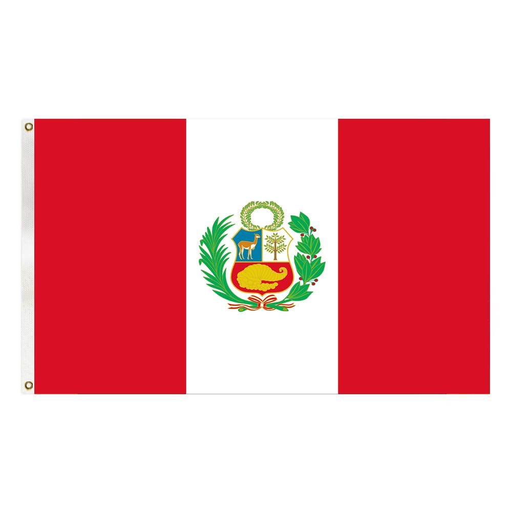 GSYLPFT Peru Flags for Outside 3x5 Peruvian Flag