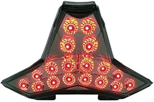 Motodynamic Integrated Sequential LED Tail Lights Smoked Lens for 2018-2024 Kawasaki Ninja 400 Z400