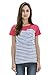 Bearsland Maternity Women's Striped Breastfeeding Shirts Maternity Nursing Tops Blue/White