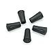 12Pcs Replacement Rubber Tip Protector Flex Walk Tip - Fits All Standard Hiking, Trekking, Walking Poles,Black