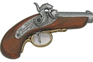 Denix Replicas 1018G Nickel Silver Baby Philadelphia Derringer Replica