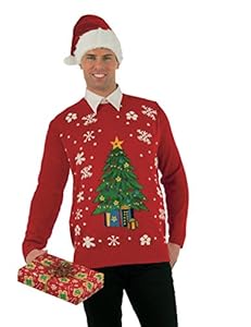 Forum Classic Ugly Christmas Sweater, Multi, Medium