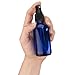 Papifleure Glass Spray Bottles - 8 Piece 2oz Cobalt Blue Small Glass Bottles Set with Fine Mist Sprayer Reusable Dark Colored Potion Bottles for Travel and Any Purpose