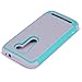 ZenFone 2E Case, LK [Drop Protection] [Shock-Absorption] Hybrid Dual Layer Armor Defender Protective Case Cover for ASUS ZenFone 2E (Mint)