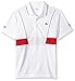 Lacoste Men's Short Sleeve Pique Ultra Dry with Contrast Broken Yoke & Piping Polo, DH3325, White/Black/Red, X-Large