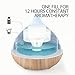 Essential Oil Diffuser, Anjou 500ml Cool Mist Humidifier Wood Grain Aromatherapy Diffuser with 7 Color Changing Night for 12hrs of Continuous Quiet Diffuse Aroma(Light Brown)thumb 2