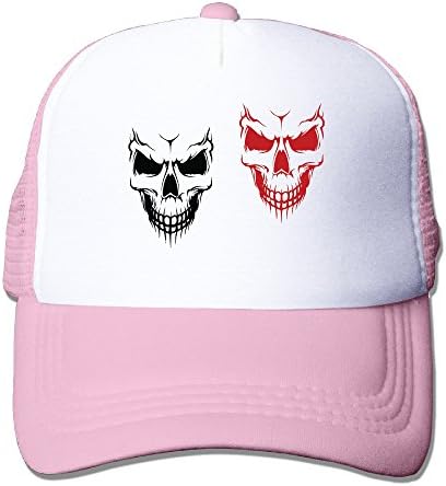 Cap Skeleton Black And Red Mesh Hat