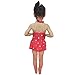 Jastore® Baby Girls Swimwear One Piece Swimsuits Beach Wear with Headband (2-3 Years, Red)