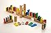 HABA Go-Go Wooden Dominoes 249 Piece Building Set with Stairs, Bridge & Bell for Ages 3-10