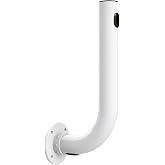 Pole Mount, Antennas Mount,Easy Installation Pole for Outside Home Antenna Installation. Hide and Protect Cable of Equipment. (White, 11.8 in)