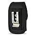 Agoz Carrying Case for Samsung Convoy 2 SCH-U660, Convoy 3 SCH-U680, Convoy 4 SM-B690V Heavy Duty Rugged Camping, Hiking, Outdoors Contractor Vertical Canvas Holster Pouch with Belt Loop, Metal Clip