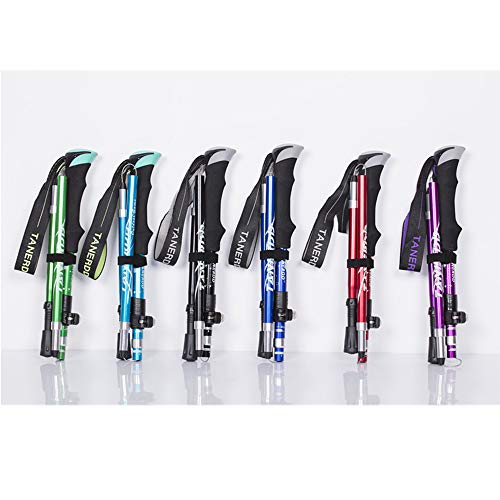 Wandelstokken,Verstelbare Trekkingstokken met Antishock Telescopisch, Inklapbaar, Ultralicht Wandelstokken Voor Senior… - Image 8