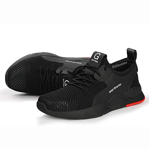 image for DY Unisex Safety Shoes Steel Toe Work Shoes Industrial & Construction 