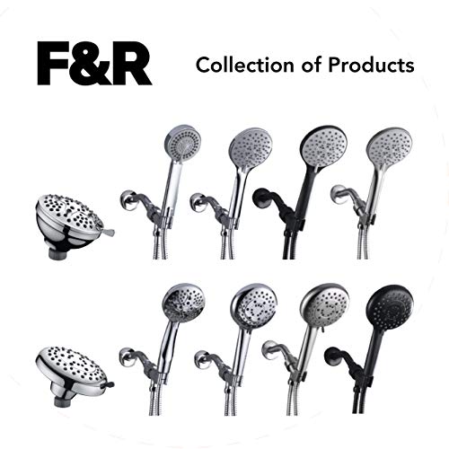 F&R 3.3" High Pressure Handheld Shower Head with 3 Spray Settings ...