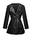 Girls Leather Coat Dress Outwear Windbreaker Kids Toddler Black 9T 10T Twins Dream