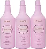 INOAR PROFESSIONAL - BotoHAIR Deep Cleansing Shampoo & BotoHAIR Collagen System & BotoHAIR Reconstructor Balm (33.8 Ounces)