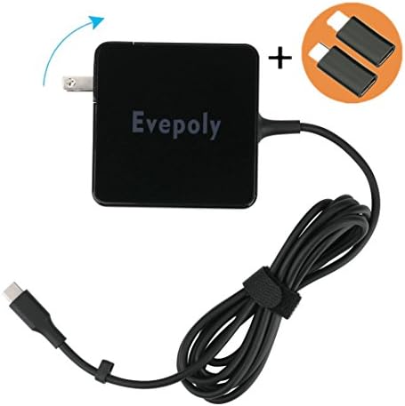 Evepoly 65W Type C Wall Charger with Quick Charge 3.1 Special for Samsung Galaxy S8,Galaxy Tab S3