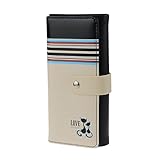 Coromose® Clutch Checkbook Money Clip Change Fox Love Pattern Purse Handbag Wallet (Black)