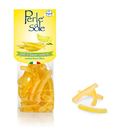 Candied Amalfi Lemon Peels in Powdered Sugar (3.5 Oz)