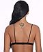 Buitifo Women Lace Bra Sexy Bralette Strappy Soft Bustier Lingerie (M, Black 3)