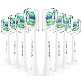 Replacement Toothbrush Heads Compatible with Philips Sonicare ProResults Plaque Control Electric Toothbrush HX9023/64, 8Pack, Fit Sonicare 2 Series Plaque Control, HealthyWhite by Jibitee