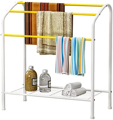 Towel Rack Floor Standing Bathroom Rack Drying Rack Free Punching Toilet Towel Rack Kitchen Towel Bar Bathroom Shelf Color Silver Buy Online At Best Price In Uae Amazon Ae