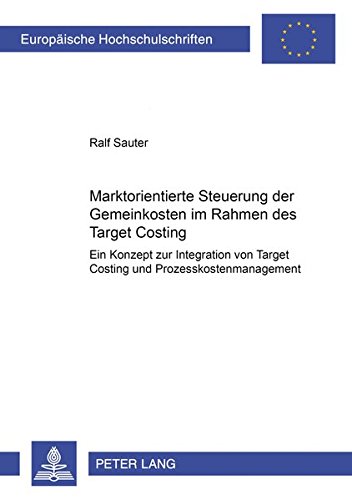 2938 Marktorientierte Steuerung Der Gemeinkosten Im Rahmen - 
