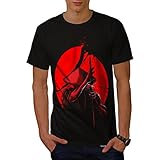 Japanese Warrior Samurai Sun Men NEW S-5XL T-shirt | Wellcoda