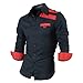 jeansian Men's Slim Fit Long Sleeves Casual Shirts 8358