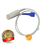 Careshine Compatible Nellcor Spo2 sensor, Adult Finger Clip Oximax sensor, 1m 9 pins