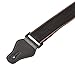 Amazon Basics Adjustable Guitar Strap For Electric/Acoustic Guitar/Bass - Includes 3 Pick Holders - Cotton Strap, Black