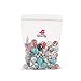 KISSITTY 50-Piece Gemstone Charms Dangle Mixed Color 1.16x0.49 with Antique Silver Bead Caps 2.5mm Hole for DIY Jewelry Craft Making (Random Mixed)