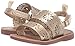 OshKosh B'Gosh Baby-Girl's Aditi Floral Cut-Out Sandal, Gold, 4 M US Toddler