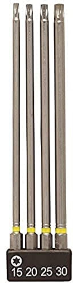 Connex COXT973291 Screwdriver Bit Set, Silver, 150 mm, Set of 4 Piece