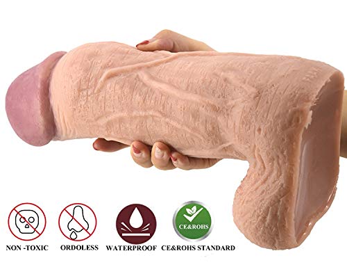 SFDBERT Waterproof PVC Big Realistic Dîdlo with S-uction Cup for Women Men Beginners