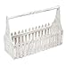 Decorative Wooden Flower Planter Fence Picket Storage, Carry Basket with Handle, Tote Box - White Product SKU: GD222811