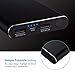 Tqka 10000mAh Power Bank, One of The Most Chic and Attractive Portable Chargers, Dual USB Output Brilliant External Battery Pack for iPhone, Samsung, HTC, Tablets and More - Black